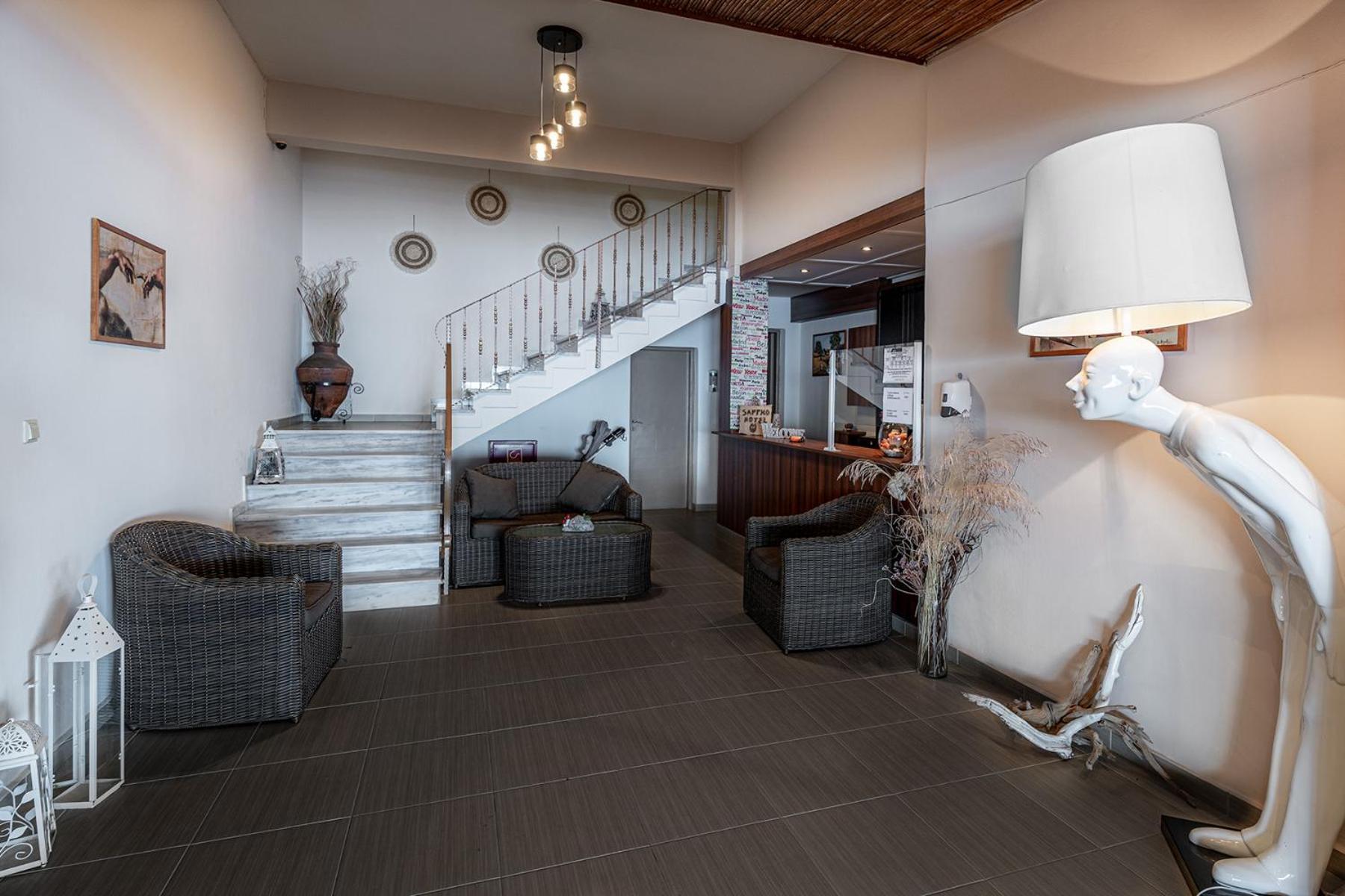Sappho Hotel Skála Eresoú Dış mekan fotoğraf